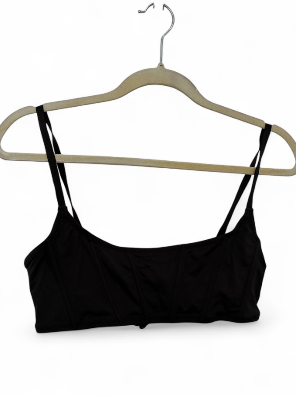Skims Micro Corset Black Swim Top